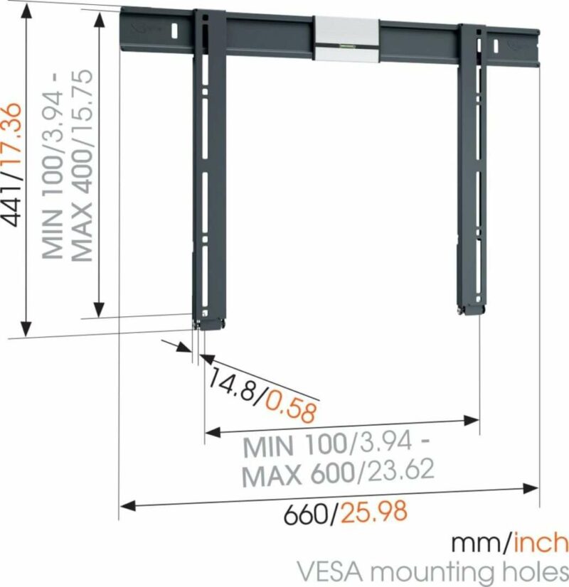Vogel's THIN 505 Staffa TV Fisso Nero