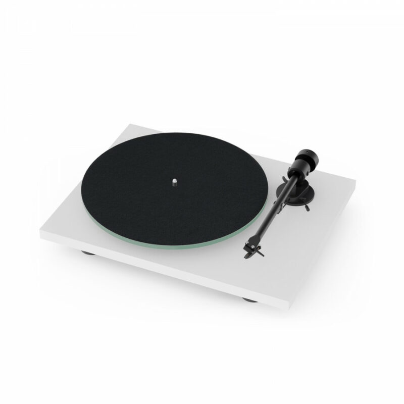 Pro-Ject T1 BT giradischi manuale con braccio e testina Ortofon OM 5e White