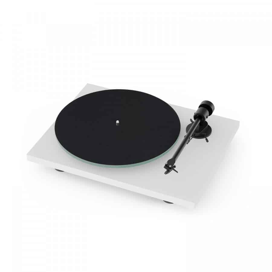112pro-ject-t1-bianco Pro-Ject T1 giradischi manuale con braccio e testina Ortofon OM 5e White