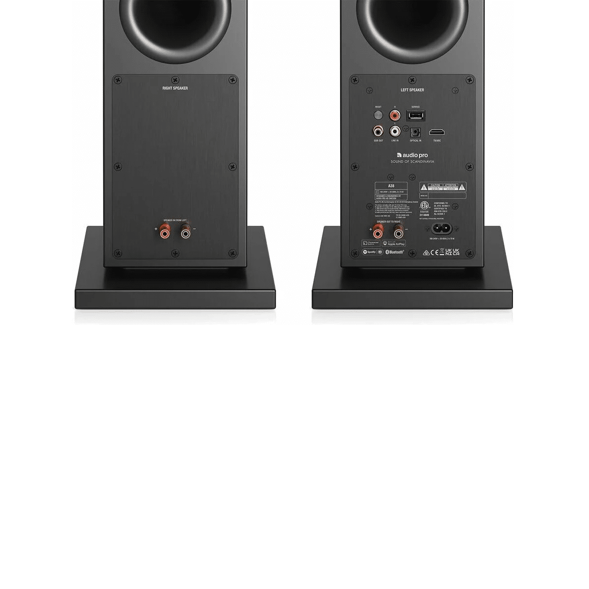 Audio Pro A38 Black (5) Audio Pro A38 Casse Da Pavimento