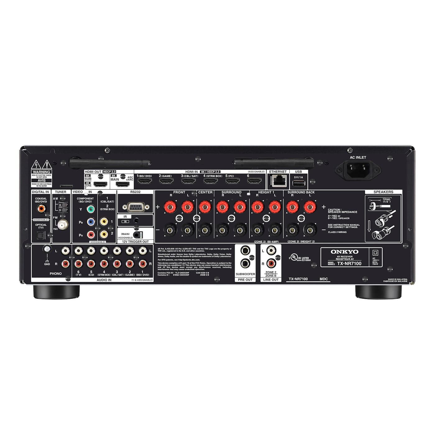 Onkyo TX-NR7100 Sintoamplificatore AV