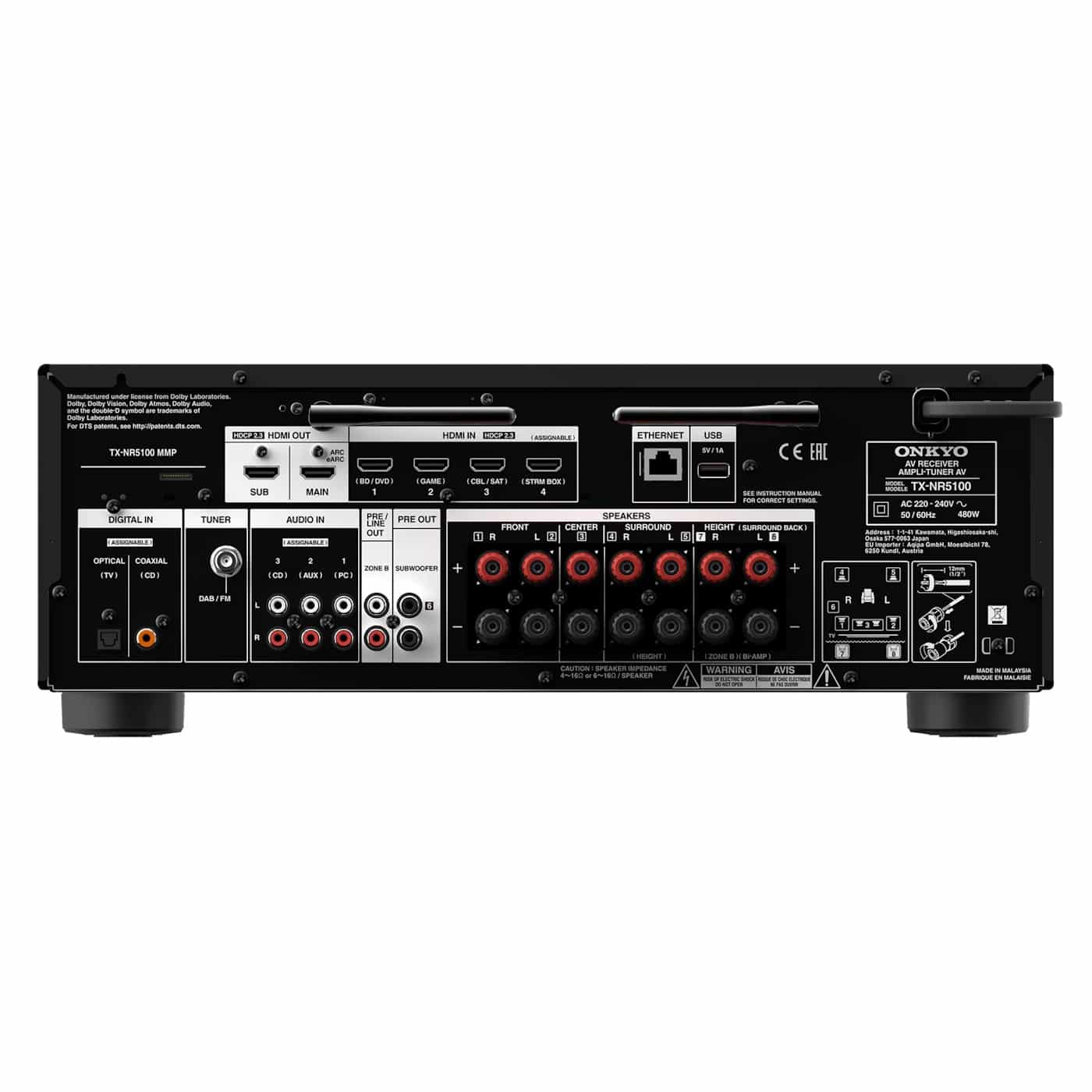 Onkyo TX-NR5100 Sintoamplificatore AV