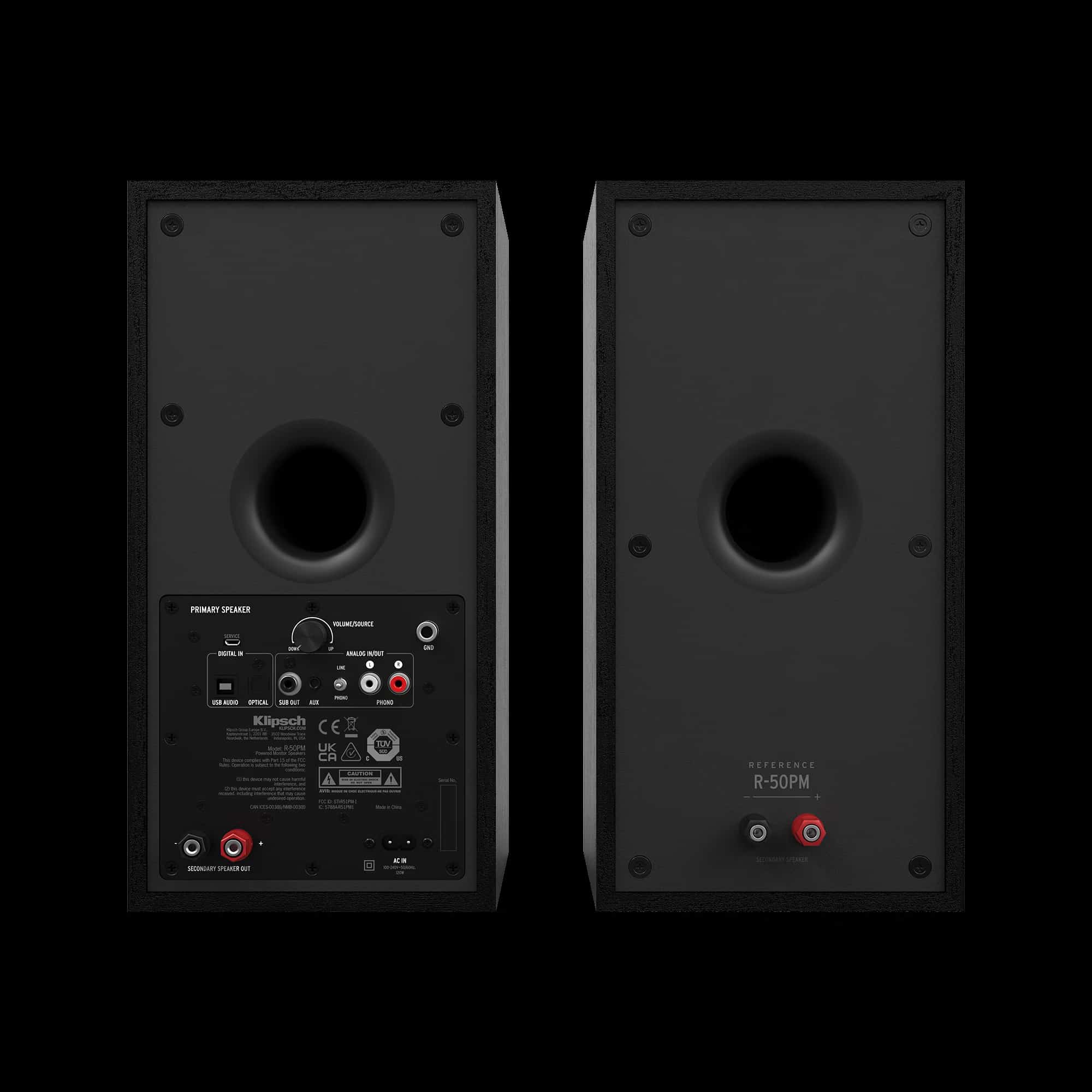 R-50PM-Pair-Back Klipsch R-50PM Casse Attive Bluetooth