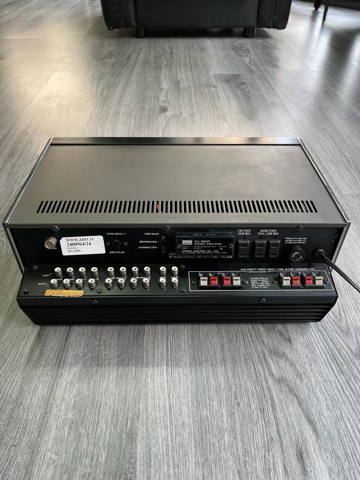 サンスイAU-6600 ヴィンテージアンプ訳ありのためジャンク品扱い Sansui Au-6600 Vintage Integrated Amplifier (USED)