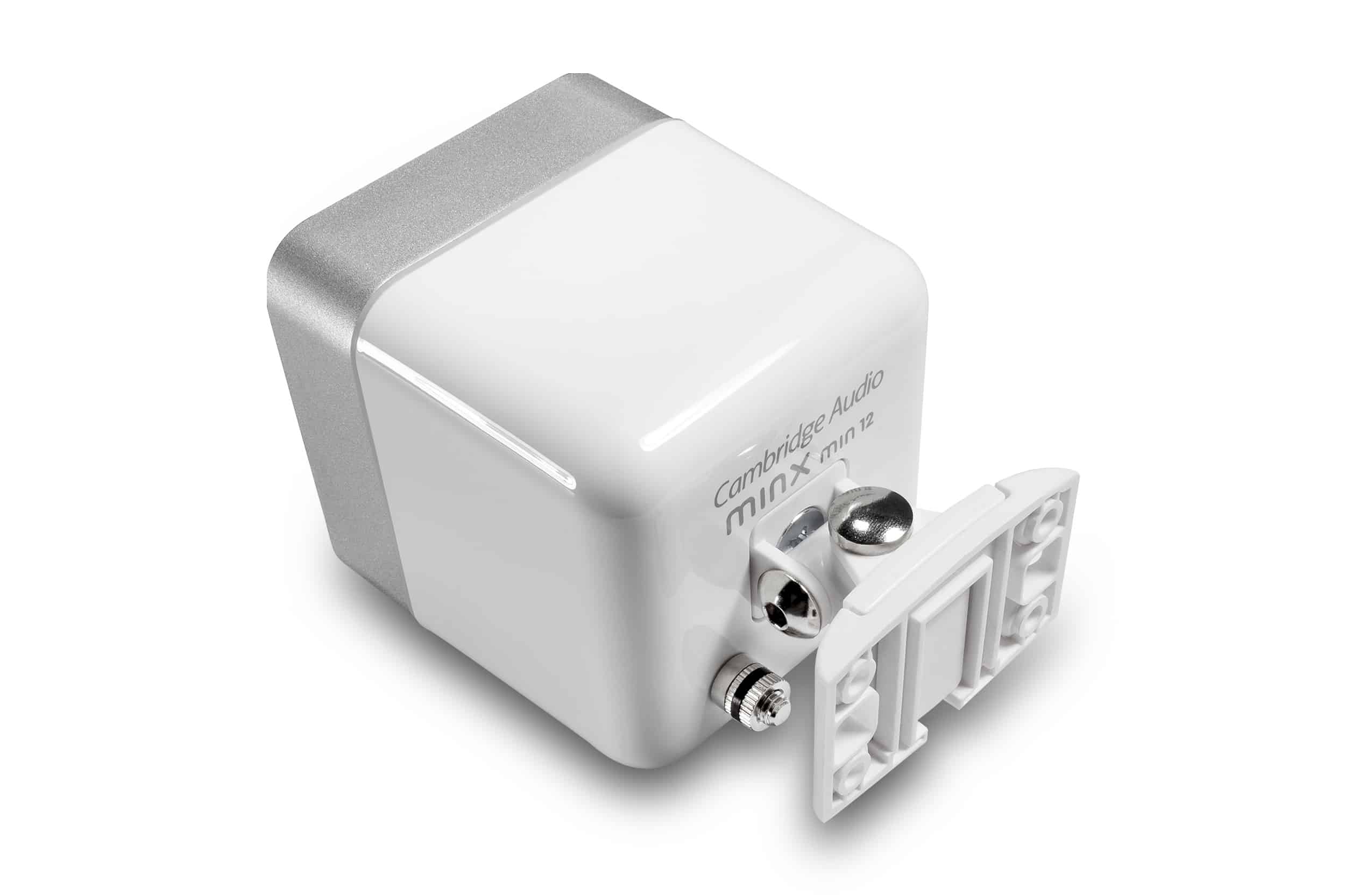 Cambridgeaudio_Minx_WallBracket_White_4 Cambridge Audio Minx 400m Staffe Da Parete