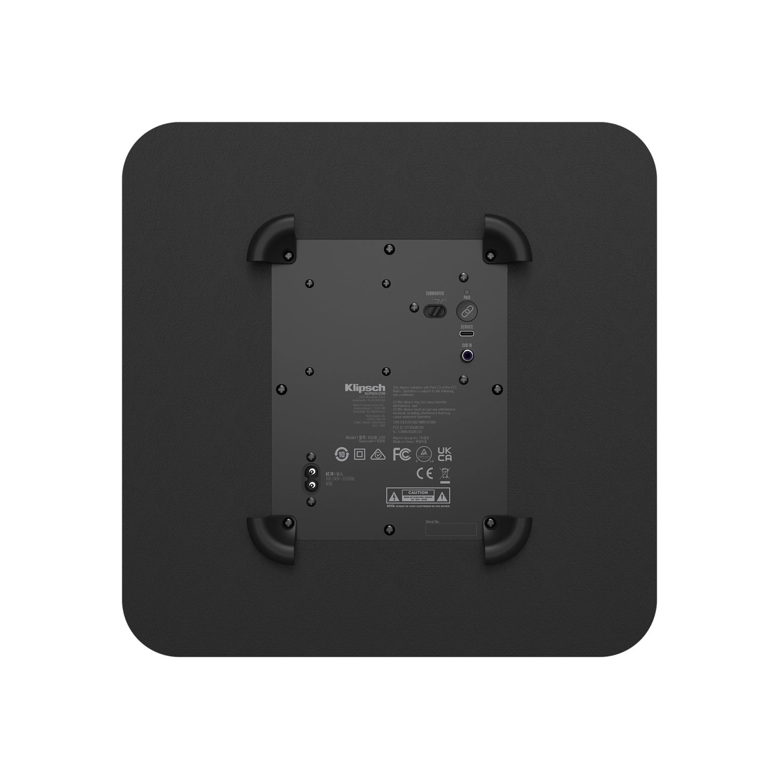 Klipsch-Flexus-SUB-100-Back Klipsch Flexus SUB 100 Subwoofer
