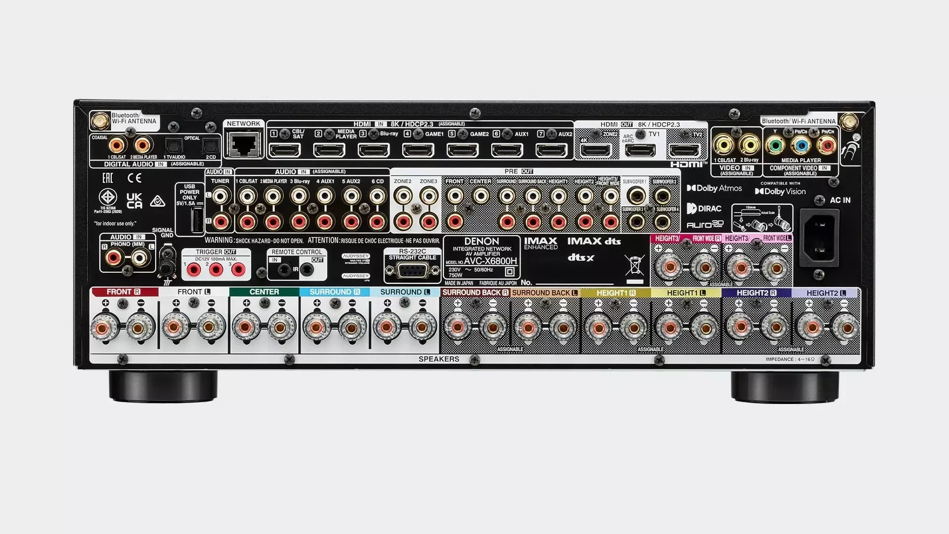 Denon AVC-X6800H Sintoamplificatore AV