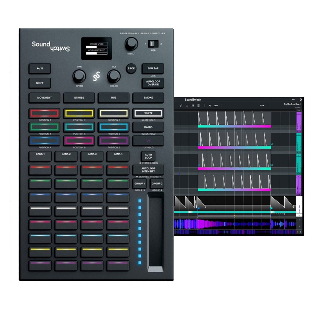 SoundSwitch Control One Controller Luci