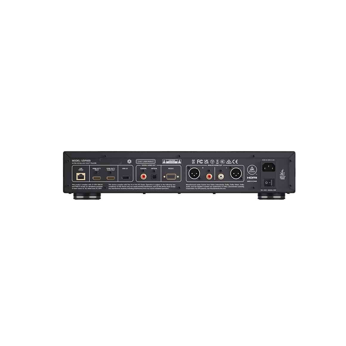Magnetar-Audio_UDP800 back Magnetar UDP-800 lettore DVD