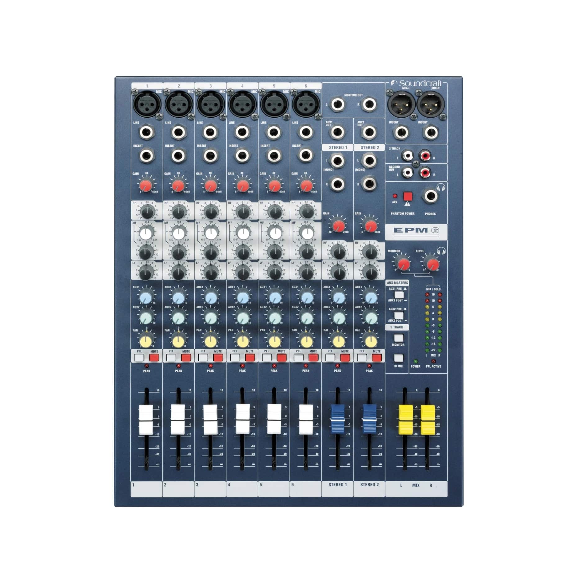 Soundcraft EPM6 mixer 6 canali