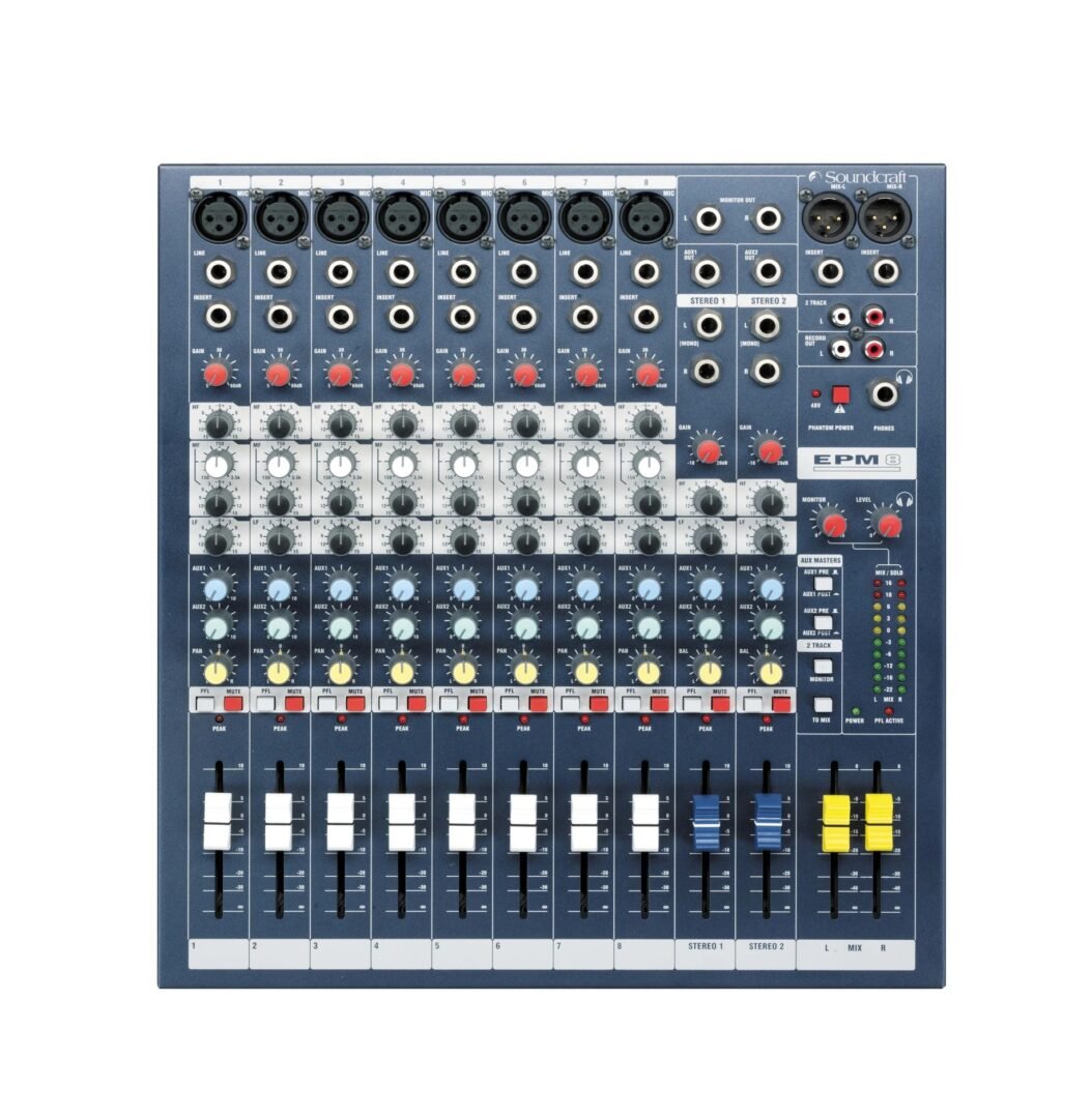 Soundcraft EPM8 mixer 8 canali