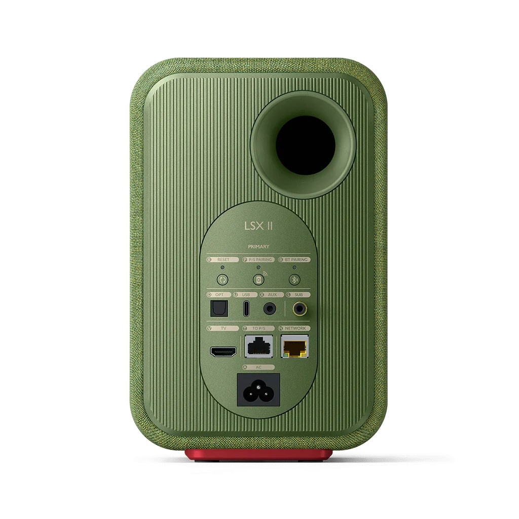 KEF LSX II green back 1 KEF LSX II Casse Attive