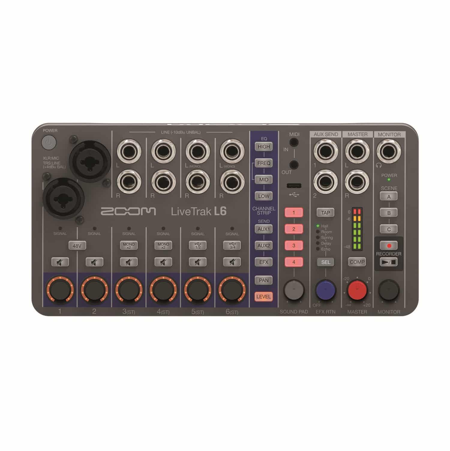 Zoom LiveTrak L6 Mixer e registratore